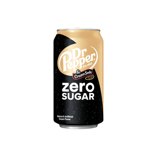 Dr Pepper & Cream Soda Zero Sugar 355ml